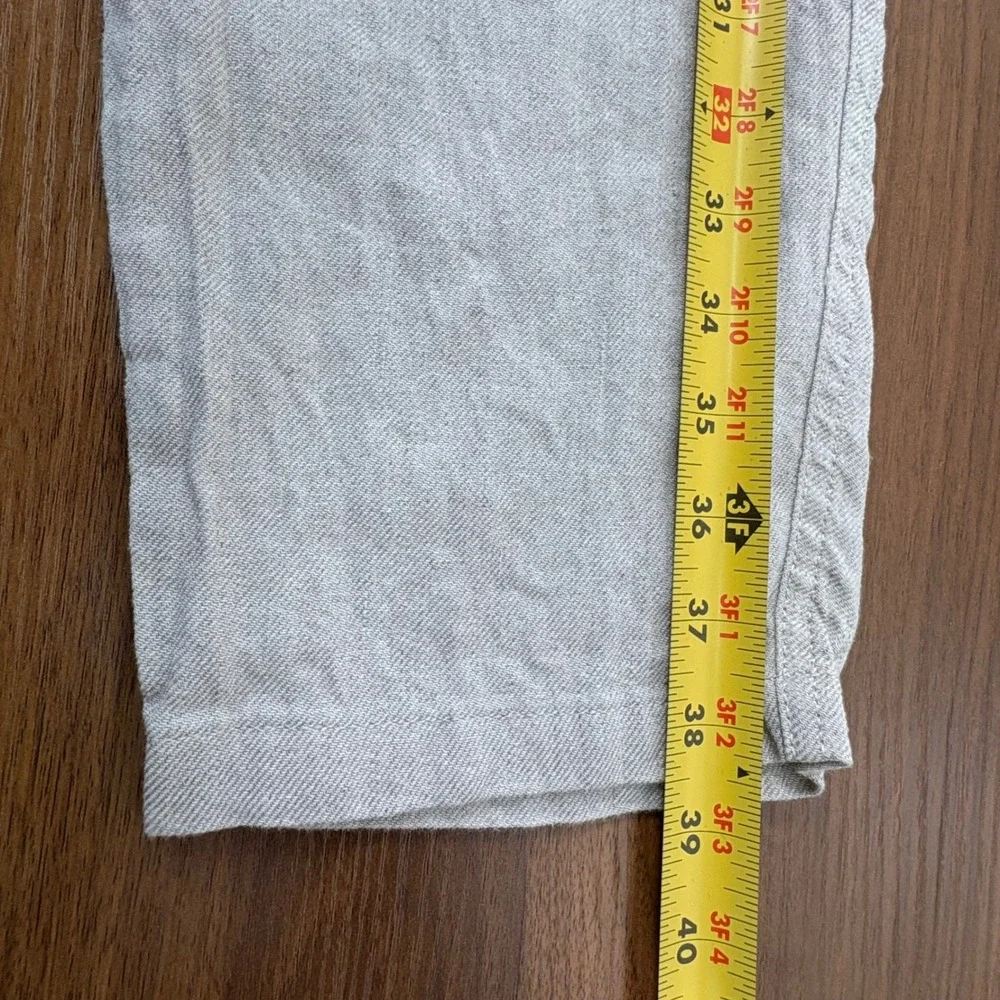 Porter & Ash Cargo Pants Mens 32x27 Beige Linen Blend Slim Fit Utility Granola
